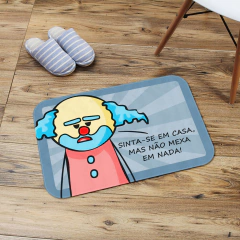 Tapete DrPepper Paiaço Sinta-se em Casa mas não mexa em nada - Geleia Presentes Criativos, Diferentes, Legais e Originais
