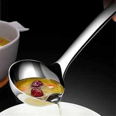 Concha 2 em 1 Aço Inox Separa óleo da sopa na internet