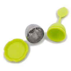 Infusor de Chá Folha Plantinha silicone e aço inox - Geleia Presentes Criativos, Diferentes, Legais e Originais