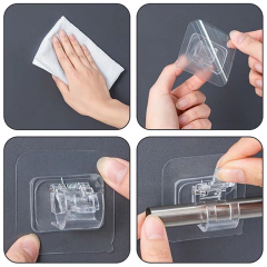 Suporte Adesivo para varão de cortina multiuso 2 Unidades na internet