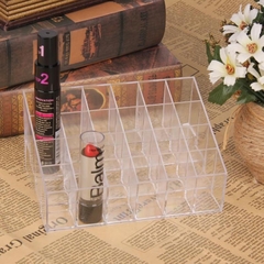 Suporte Organizador em Acrílico 24 Batons Rímel Maquiagem - comprar online