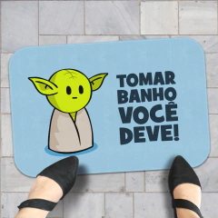 Imagem do Tapete de Banheiro DrPepper Minioda Tomar banho você deve