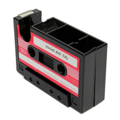 Porta Trecos com dispenser de fita adesiva Fita Cassete K7 - comprar online