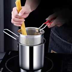 Conjunto Fritadeira Panela e Cesto em inox Economiza Óleo - comprar online