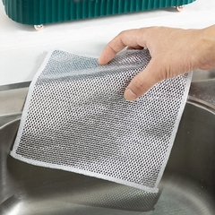 Kit 4 Pano de Aço Inox Limpa Remove Detritos Não Arranha
