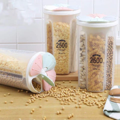 Pote Plástico Armazenador Medidor com 4 Divisórias 2500 Ml - Geleia Presentes Criativos, Diferentes, Legais e Originais