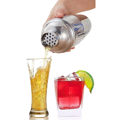 Coqueteleira em Aço Inox 550ml Drinks Bebidas Caipirinha - Geleia Presentes Criativos, Diferentes, Legais e Originais