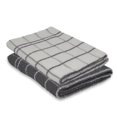 Kit 2 Panos de Copa Chef TEKA 70 x 45 cm 100% Algodão Cinza - Geleia Presentes Criativos, Diferentes, Legais e Originais