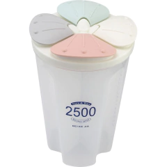 Pote Plástico Armazenador Medidor com 4 Divisórias 2500 Ml