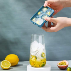 Kit 3 Forma de Gelo Tampa com Base Silicone solta cubo fácil - Geleia Presentes Criativos, Diferentes, Legais e Originais