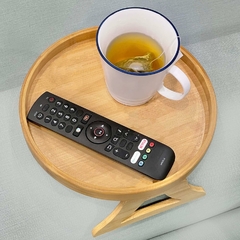 Bandeja Bambu para Braço de Sofá 25 cm de diâmetro - comprar online