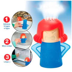 Limpador de Micro-Ondas Angry Mama - azul - Geleia Presentes Criativos, Diferentes, Legais e Originais