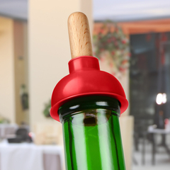 Tampa em Silicone Rolha para Garrafas Vinho Desentupidor