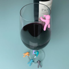 Kit 6 Marcadores de Copos e Taças Abraço na internet