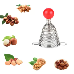 Abridor Quebra Nozes de mola Fácil Rápido e Prático - Geleia Presentes Criativos, Diferentes, Legais e Originais