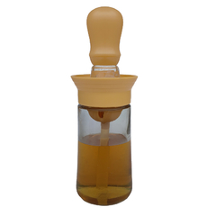 Porta Óleo Dispenser 2 em 1 com escova pincel em silicone