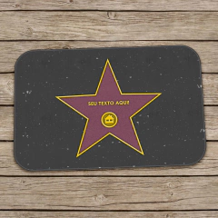 Tapete Decorativo Calçada da Fama Personalizado