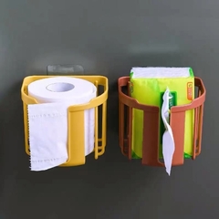 Suporte para Papel Higiênico prático sem furos na parede - loja online