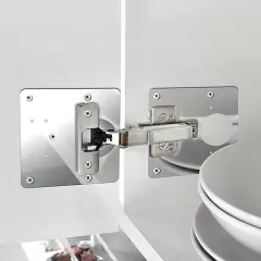 Kit 4 Placas Universais Dobradiça Aço Inox 24 parafusos - Geleia Presentes Criativos, Diferentes, Legais e Originais