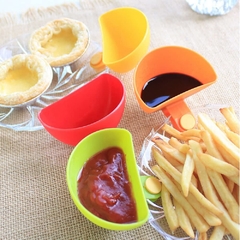 Kit 2 Molheiras Clip Porta Ketchup Molhos - cores sortidas - Geleia Presentes Criativos, Diferentes, Legais e Originais