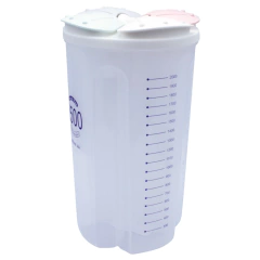 Pote Plástico Armazenador Medidor com 4 Divisórias 2500 Ml - comprar online