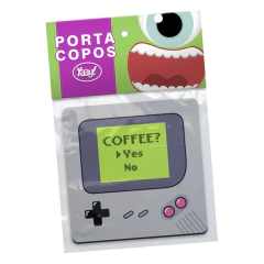 Jogo de Porta Copos Gamer Boy Coffee Yes - 4 peças - Geleia Presentes Criativos, Diferentes, Legais e Originais