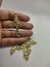 Cruz pequena para strass - dourado