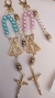 Chaveiro mini com.nome rosa ou azul bebe