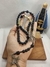 TERÇO TRADICIONAL PRETO FOSCO - APARECIDA OURO VELHO - BEM AVENTURADA TERÇOS