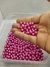 Pérola Abs pink Inteira 8mm com furo para artersanato e terços