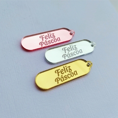 Aplique Feliz Páscoa - Palito - kit com 10 und. Acrílico - comprar online