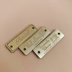 Etiqueta Ouro Light - 3,5 x 1,1 cm - Sintético Metálico