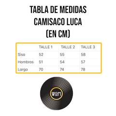 CAMISACO LUCA NOT DEAD - W.O.M Music Brand