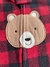 MACACÃO CARTERS EM FLEECE COM PEZINHO - URSO XADREZ (NOVA COLEÇÃO) - Kamyimportados