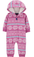 MACACÃO CARTERS EM FLEECE COM CAPUZ EM SHERPA SEM PEZINHO - ROSA (LANÇAMENTO) - loja online