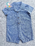 ROMPER CHILD OF MINE BY CARTERS MANGA CURTA - JEANS (LANÇAMENTO)