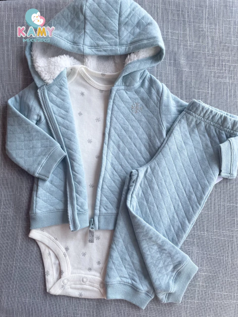 CONJUNTO 3 PEÇAS INVERNO CARTERS (TRIO) MATELASSÊ - PELUCIADO (LANÇAMENTO) - comprar online