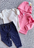 CONJUNTO 3 PEÇAS INVERNO COM CASACO CARTERS (TRIO) - PINK (LANÇAMENTO) - comprar online