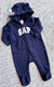 MACACÃO EM MOLETOM BABY GAP - AZUL - comprar online