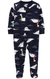 MACACÃO CARTERS EM FLEECE COM PEZINHO - DINOSSAURO PRETO (NOVA COLEÇÃO) - Kamyimportados