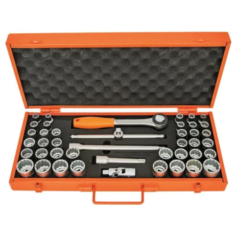 Jogo Soquetes Estriados 1/2 43pcs 44833/443