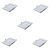Kit 5 Pcs Plafon Tramontina Quadrado Embutir Slim 12w 6500k na internet