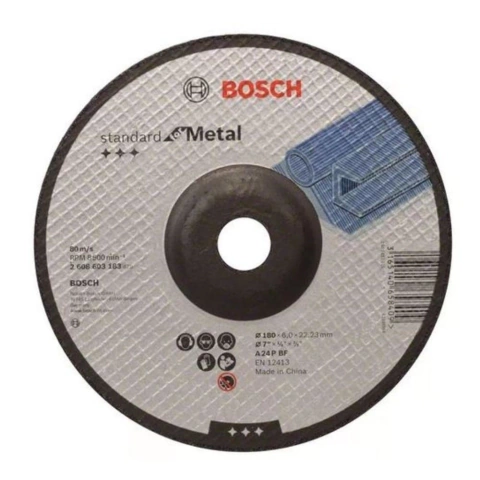 Disco Desbaste Metal Bosch 180x6x22,23mm G24