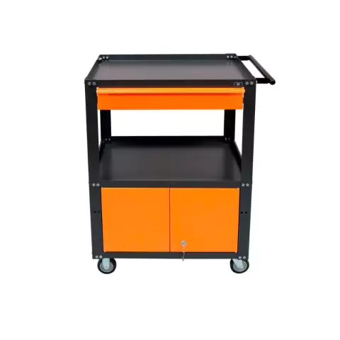 Carro De Ferramentas Presto Aco Semifechado 1porta+1gaveta