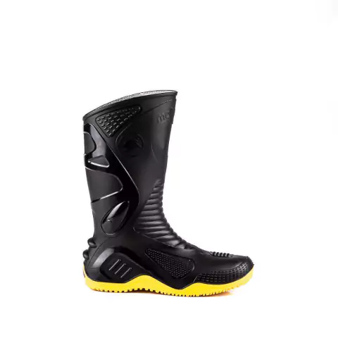 Bota De Pvc Motosafe Petra Sola Amarela Nº 41