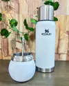 MATE ACERO 8CM NEGRO/BLANCO SILICONADO