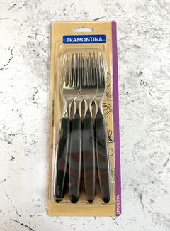 PACK x12 TENEDOR MESA IPANEMA NEGRO