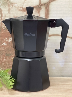 CAFETERA ITALIANA HUDSON 9 POCILLOS NEGRA