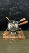 FONDUE ACERO INOXIDABLE C/MANGO PARA 6 PERSONAS