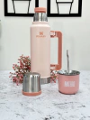 TERMO STANLEY CLASICO CON MANIJA 1.4L ROSA